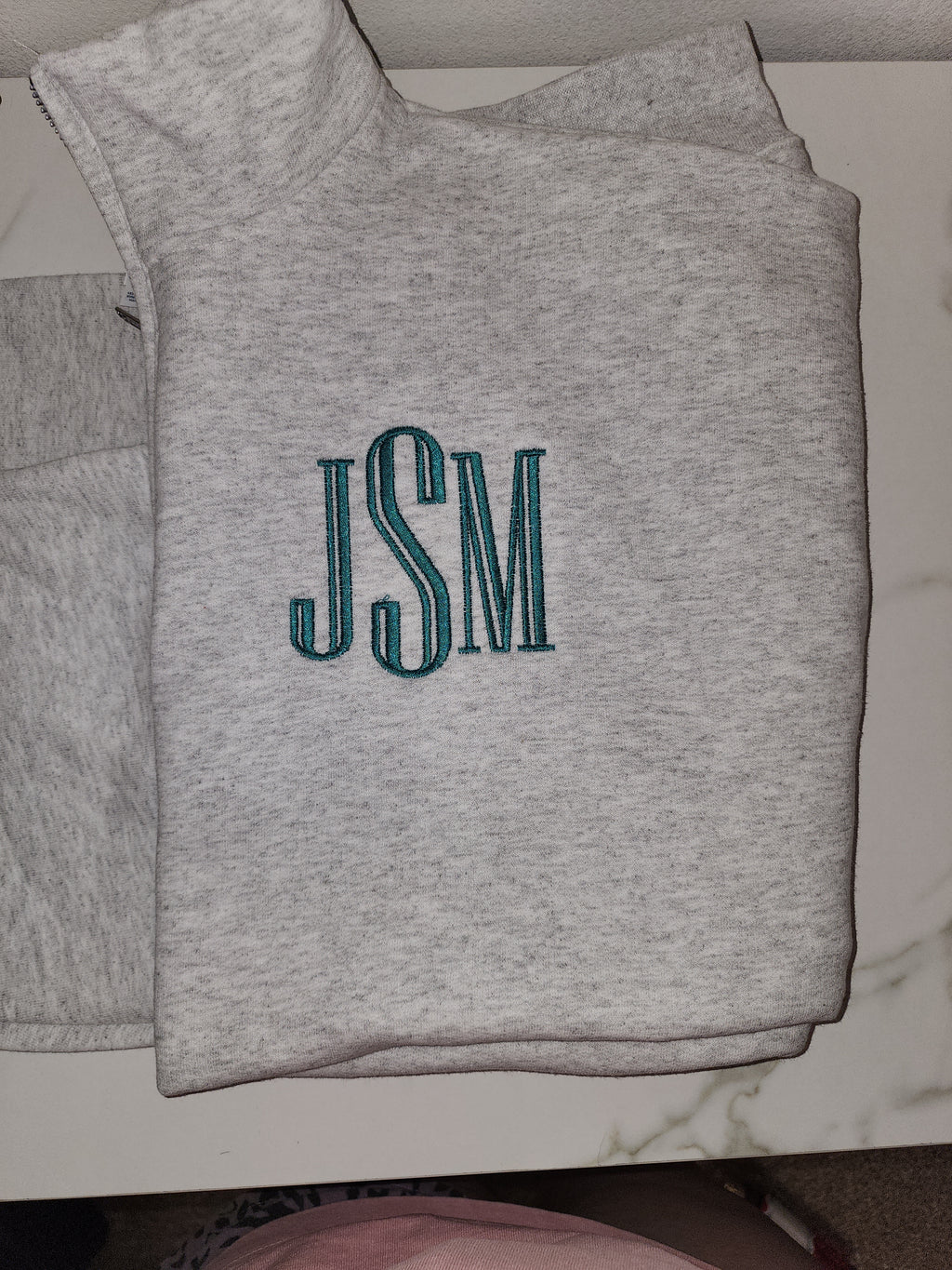 Monogrammed Quarter Zip