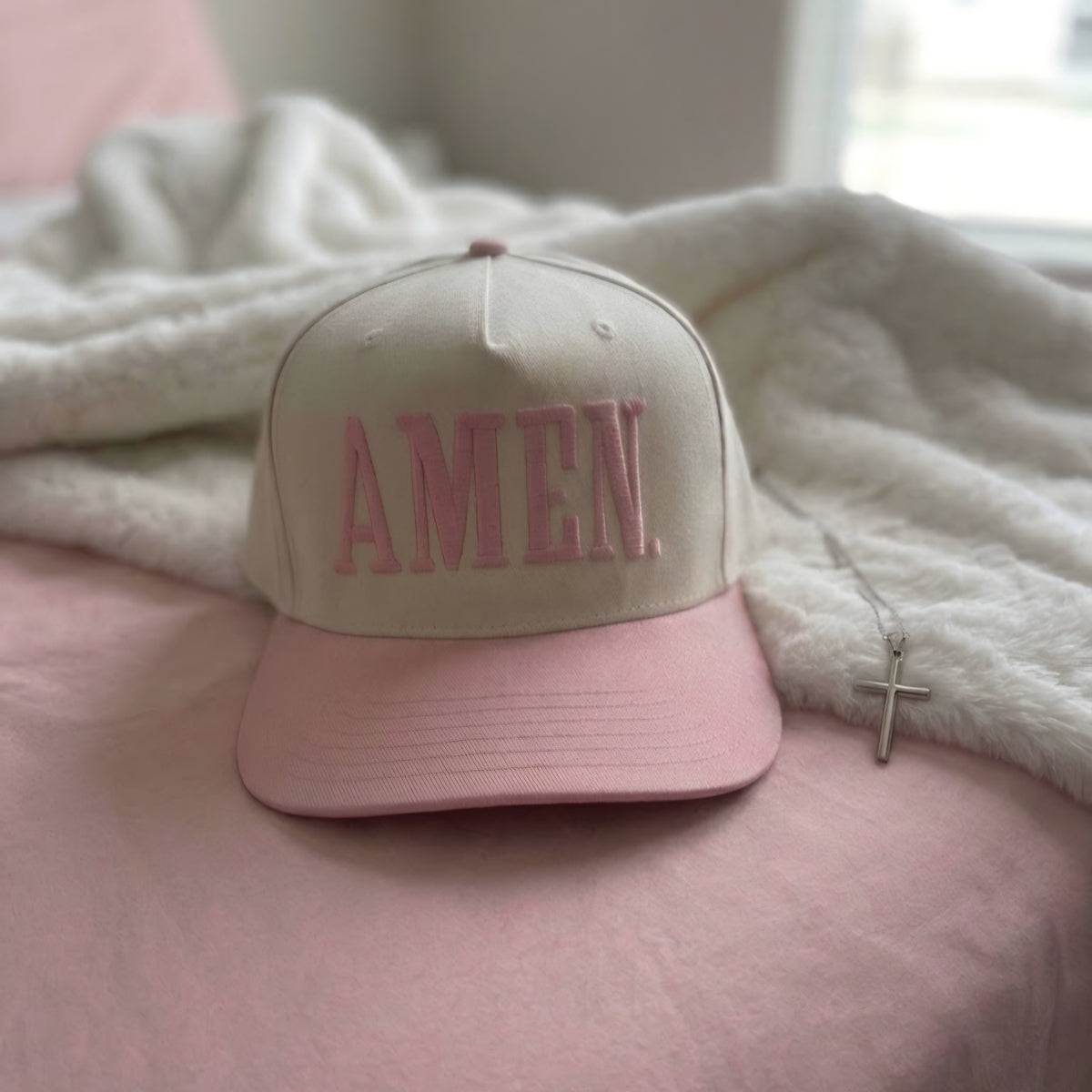 AMEN. Embroidered Trucker Hat