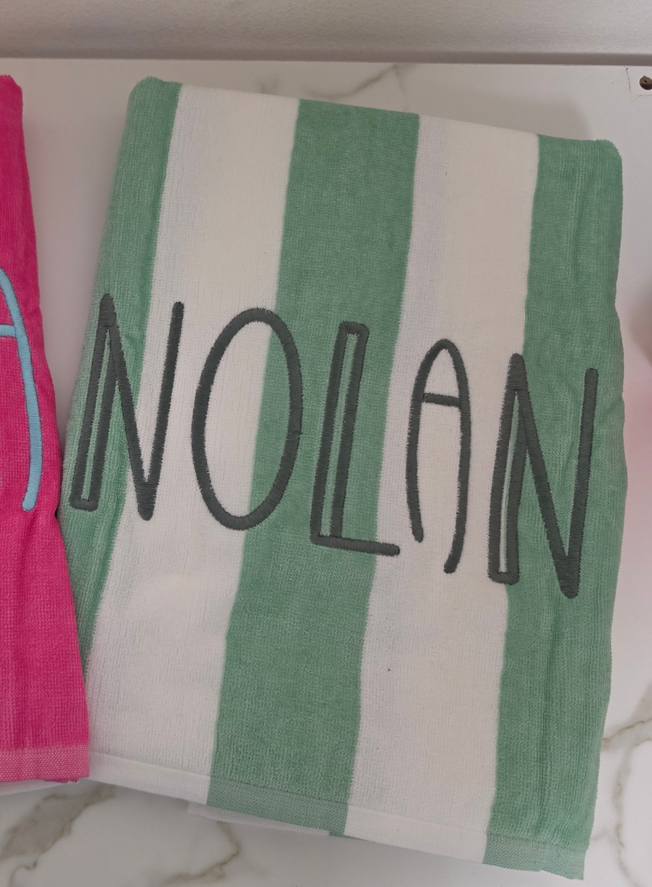 Personalized beach towel