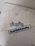 Just Here for the Snacks Embroidered Baby & Toddler T-Shirt | Ultra Soft Cotton