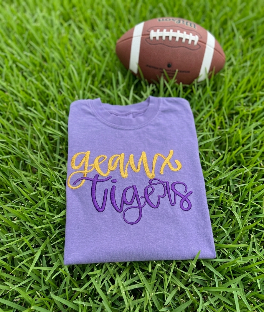 Puff Embroidered Geaux Tigers